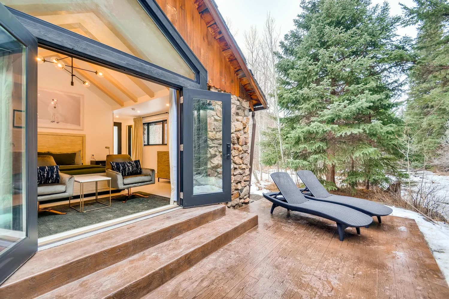 A peaceful outdoor space at Water and Stone Retreat
